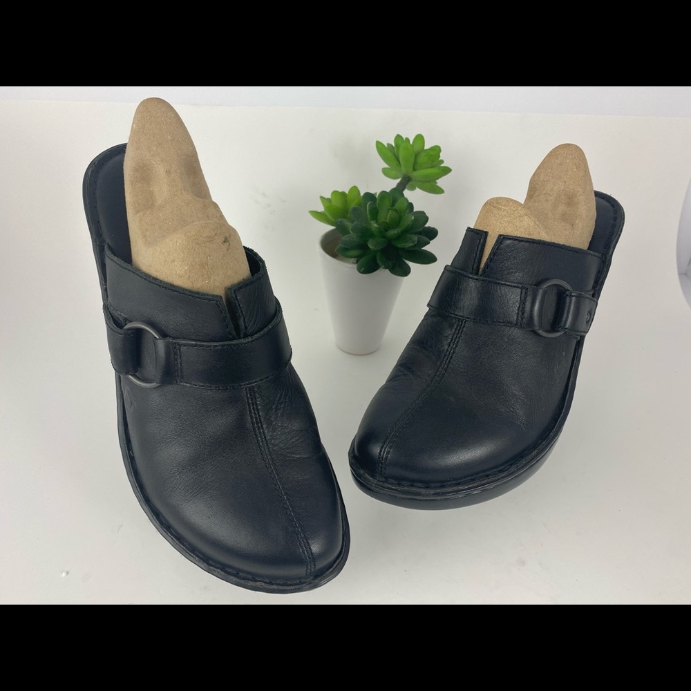Black born Slip on Wedge Mule Clogs 10 (42)